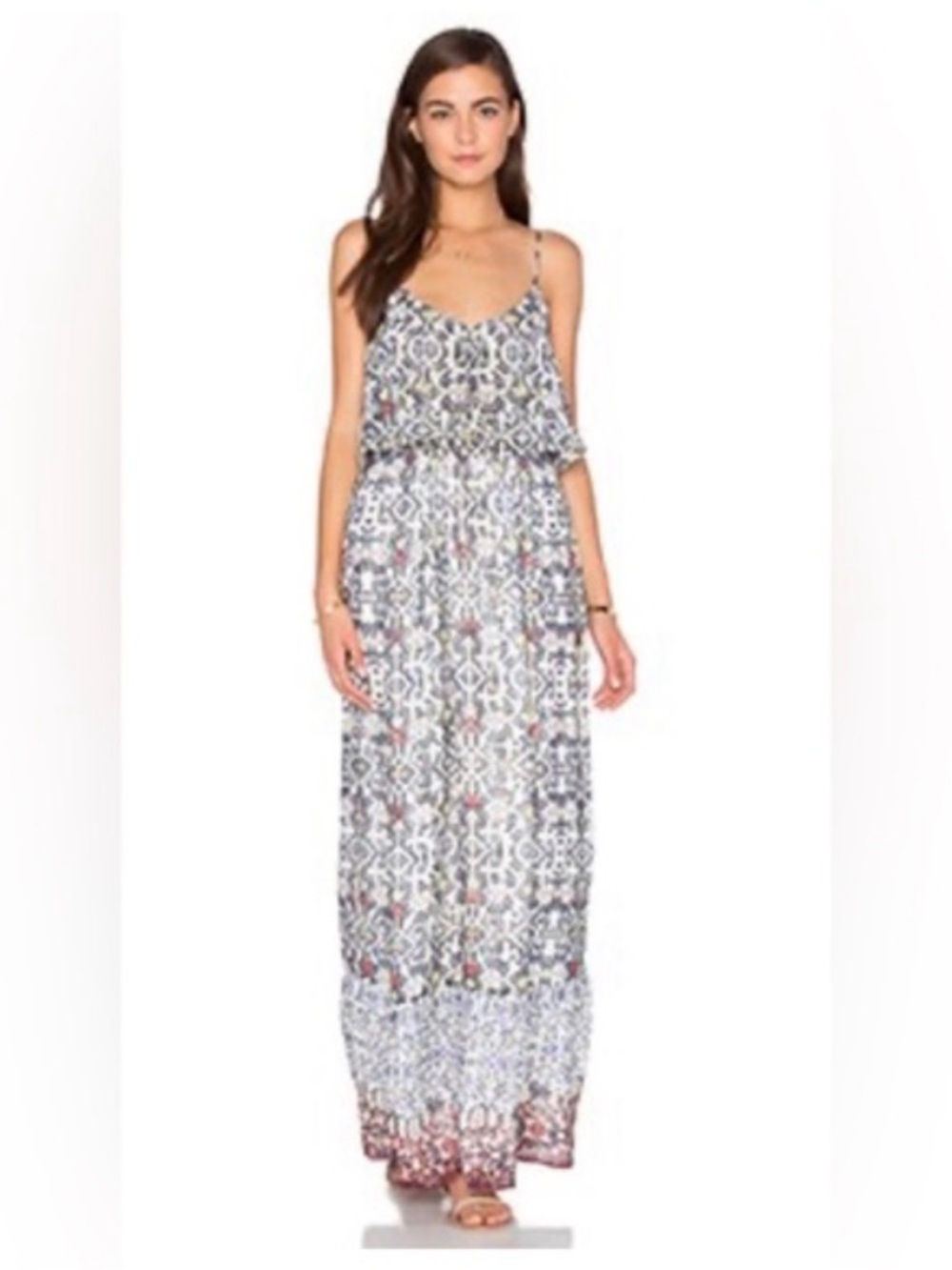 New with tags Joie lightweight Printed Boho Spaghetti Strap Maxi Dress size xs